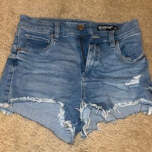 Blank NYC Women's Distressed Blue Jean Shorts